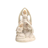 Maxbell Holy Family Resin Statue Sculpture Display Artwork Nativity Scene Figurines