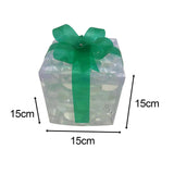 Maxbell LED Lighted Gift Boxes Battery Operated Light up for Yard Anniversaries 15cm