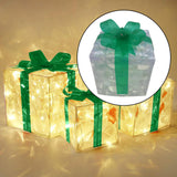 Maxbell LED Lighted Gift Boxes Battery Operated Light up for Yard Anniversaries 15cm