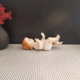 Maxbell Infant Jesus Figurine Ornament Miniature for Office Decor Housewarming Gifts 10cm