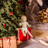 Maxbell Infant Jesus Figurine Ornament Miniature for Office Decor Housewarming Gifts 16cm