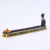 Maxbell Incense Stick Burner Incense Holder Tray Cat Figurine for Yoga Living Room