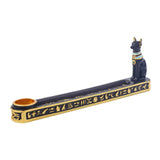 Maxbell Incense Stick Burner Incense Holder Tray Cat Figurine for Yoga Living Room