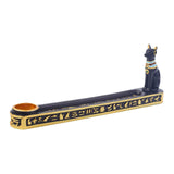 Maxbell Incense Stick Burner Incense Holder Tray Cat Figurine for Yoga Living Room