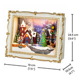 Maxbell Colorful LED Lights Christmas Town House Decoration Rotating Xmas Tree