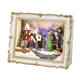 Maxbell Colorful LED Lights Christmas Town House Decoration Rotating Xmas Tree