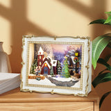 Maxbell Colorful LED Lights Christmas Town House Decoration Rotating Xmas Tree