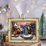 Maxbell Colorful LED Lights Christmas Town House Decoration Rotating Xmas Tree