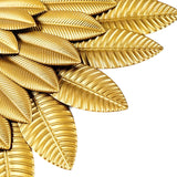 Maxbell 3D Metal Angel Wing Statue Wall Art Decor Ornament for Bedroom Rustic Aureate