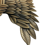 Maxbell 3D Metal Angel Wing Statue Wall Art Decor Ornament for Bedroom Rustic Bronze