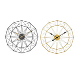 Maxbell Wall Clock Industrial Style Clock Non Ticking Clock for Office Hotel Home Black