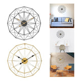 Maxbell Wall Clock Industrial Style Clock Non Ticking Clock for Office Hotel Home Black