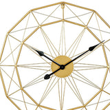 Maxbell Wall Clock Industrial Style Clock Non Ticking Clock for Office Hotel Home Aureate