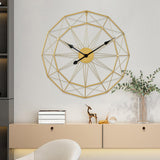 Maxbell Wall Clock Industrial Style Clock Non Ticking Clock for Office Hotel Home Aureate