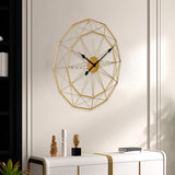 Maxbell Wall Clock Industrial Style Clock Non Ticking Clock for Office Hotel Home Aureate