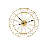 Maxbell Wall Clock Industrial Style Clock Non Ticking Clock for Office Hotel Home Aureate