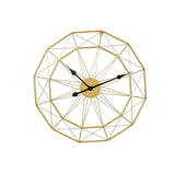 Maxbell Wall Clock Industrial Style Clock Non Ticking Clock for Office Hotel Home Aureate