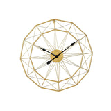Maxbell Wall Clock Industrial Style Clock Non Ticking Clock for Office Hotel Home Aureate