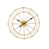 Maxbell Wall Clock Industrial Style Clock Non Ticking Clock for Office Hotel Home Aureate