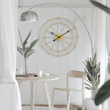 Maxbell Wall Clock Industrial Style Clock Non Ticking Clock for Office Hotel Home Aureate