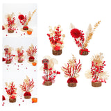 Maxbell Artificial Red Berry Branches Flower Ornament Decor for Living Room Autumn Wealth God 13cmx28cm