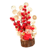 Maxbell Artificial Red Berry Branches Flower Ornament Decor for Living Room Autumn Wealth God 13cmx28cm