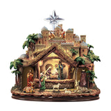 Maxbell Nativity Scene Wall Decor Stickers Waterproof for Xmas Apartment Decoration