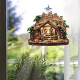 Maxbell Nativity Scene Wall Decor Stickers Waterproof for Xmas Apartment Decoration