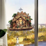 Maxbell Nativity Scene Wall Decor Stickers Waterproof for Xmas Apartment Decoration