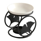 Maxbell Oil Burner Scented Wax Melt Burner Home Decoration Living Room Yoga Black