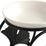 Maxbell Oil Burner Scented Wax Melt Burner Home Decoration Living Room Yoga Black