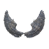 Maxbell Angel Wings Wall Hanging Decor Art Sculpture Wrought Iron Wings for Office Black