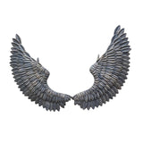Maxbell Angel Wings Wall Hanging Decor Art Sculpture Wrought Iron Wings for Office Black