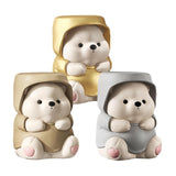 Maxbell Adorable Bear Figurine Balloon Bear Figure Arrangement Cabinet Decor brown