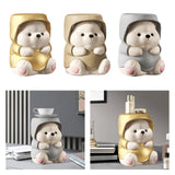 Maxbell Adorable Bear Figurine Balloon Bear Figure Arrangement Cabinet Decor brown