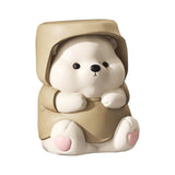 Maxbell Adorable Bear Figurine Balloon Bear Figure Arrangement Cabinet Decor brown