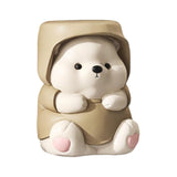 Maxbell Adorable Bear Figurine Balloon Bear Figure Arrangement Cabinet Decor brown