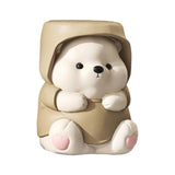 Maxbell Adorable Bear Figurine Balloon Bear Figure Arrangement Cabinet Decor brown