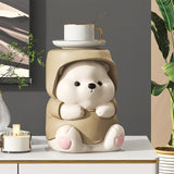 Maxbell Adorable Bear Figurine Balloon Bear Figure Arrangement Cabinet Decor brown