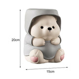 Maxbell Adorable Bear Figurine Balloon Bear Figure Arrangement Cabinet Decor grey