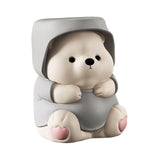 Maxbell Adorable Bear Figurine Balloon Bear Figure Arrangement Cabinet Decor grey