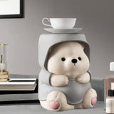 Maxbell Adorable Bear Figurine Balloon Bear Figure Arrangement Cabinet Decor grey
