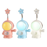 Maxbell Dimmable Astronaut Night Light Girls Creative for Bedside Kids Nursery Red