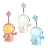 Maxbell Dimmable Astronaut Night Light Girls Creative for Bedside Kids Nursery Red