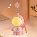 Maxbell Dimmable Astronaut Night Light Girls Creative for Bedside Kids Nursery Red