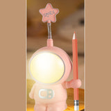 Maxbell Dimmable Astronaut Night Light Girls Creative for Bedside Kids Nursery Red