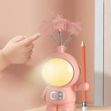 Maxbell Dimmable Astronaut Night Light Girls Creative for Bedside Kids Nursery Red