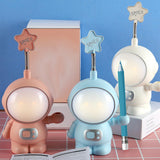 Maxbell Dimmable Astronaut Night Light Girls Creative for Bedside Kids Nursery Blue