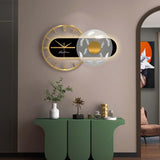 Maxbell Simple Wall Clock Battery Powered Circular Metal Dial for Home Office Decor