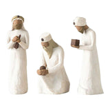 Maxbell Nativity Scene Statue Manger Figurine Artwork Crafts for Bedroom Decor Wise Man 3pcs